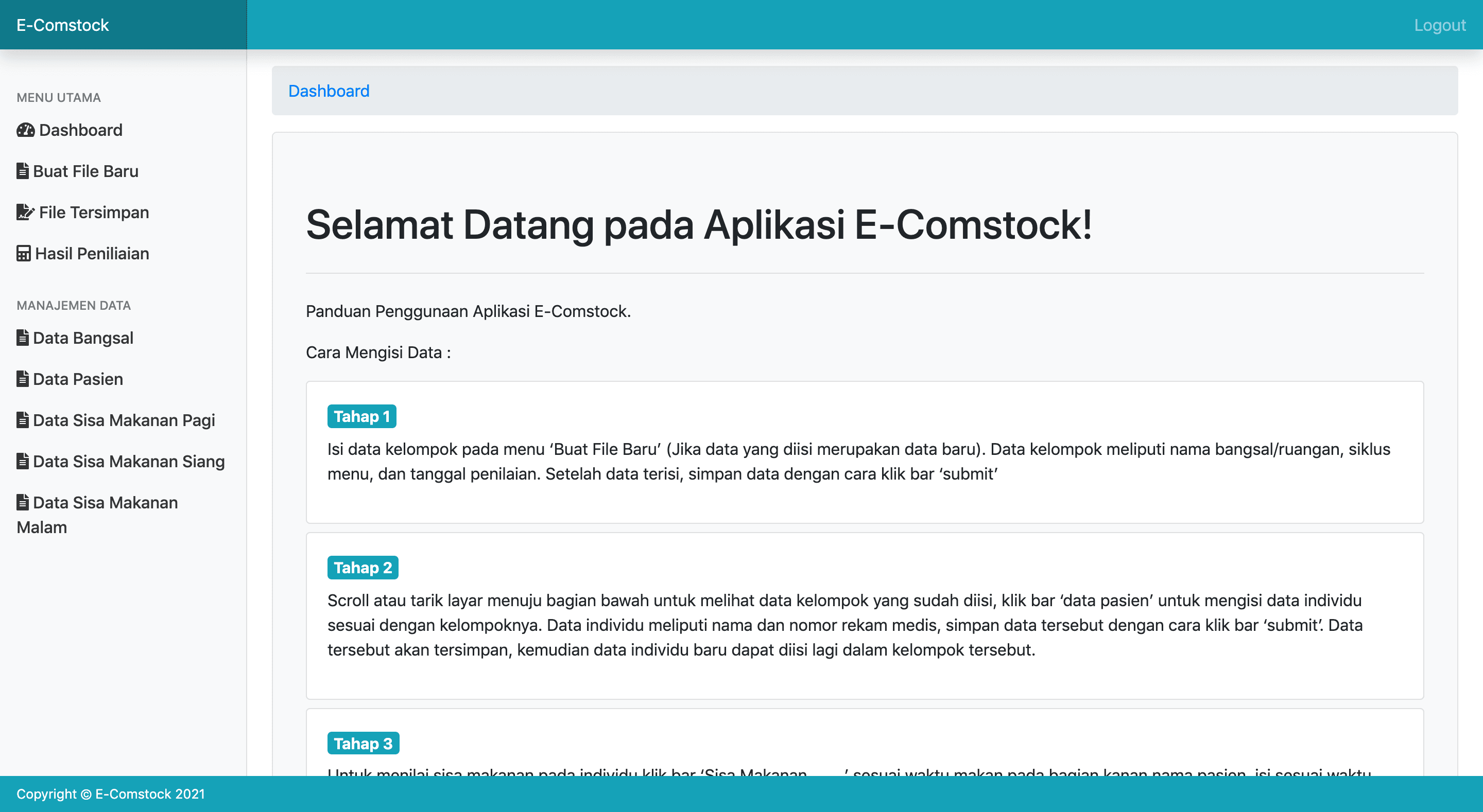 E-Comstock — project screenshot